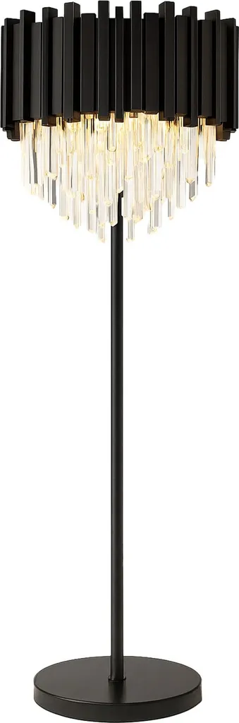 Lampadaire sur pied Noir Toolight App1715-3F pour Salon et Bureau Loft