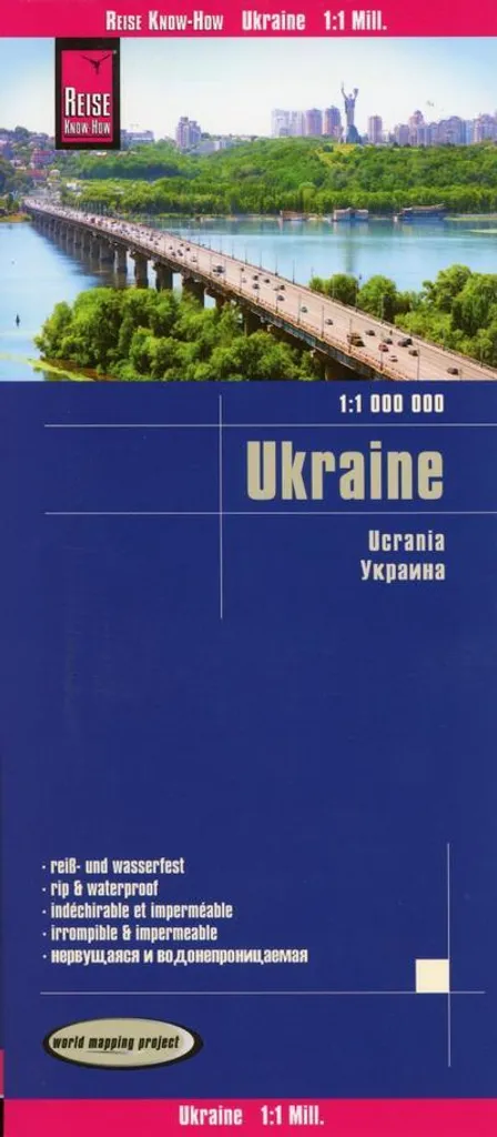 Carte Ukraine 1:1.000.000 indéchirable : finissez-en avec les cartes usées
