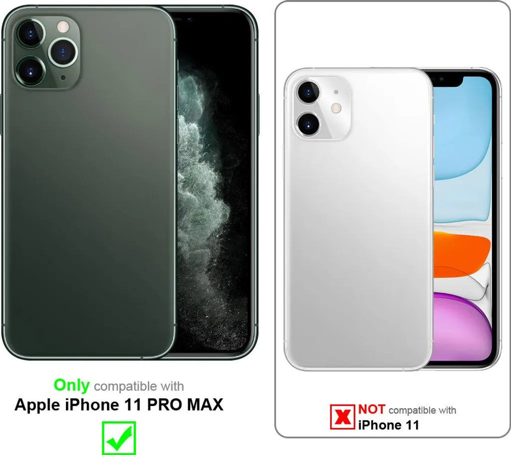 Custodia iPhone 11 Pro Max Cadorabo - Arancione Alta Visibilità TPU