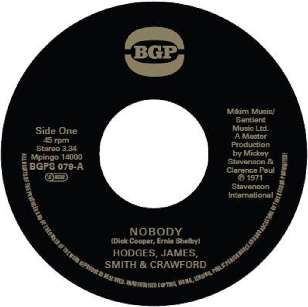 Hodges, James & Smith: Hodges, James & Smith: Nobody - - (Single 7" / PopRock)