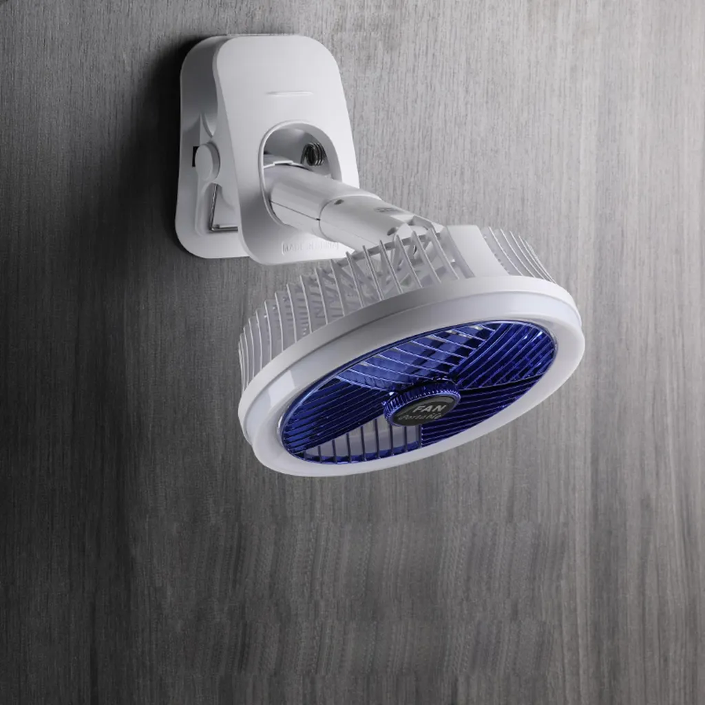 Ventilateur électrique multifonction USB-C portable à clip 4 vitesses - 7