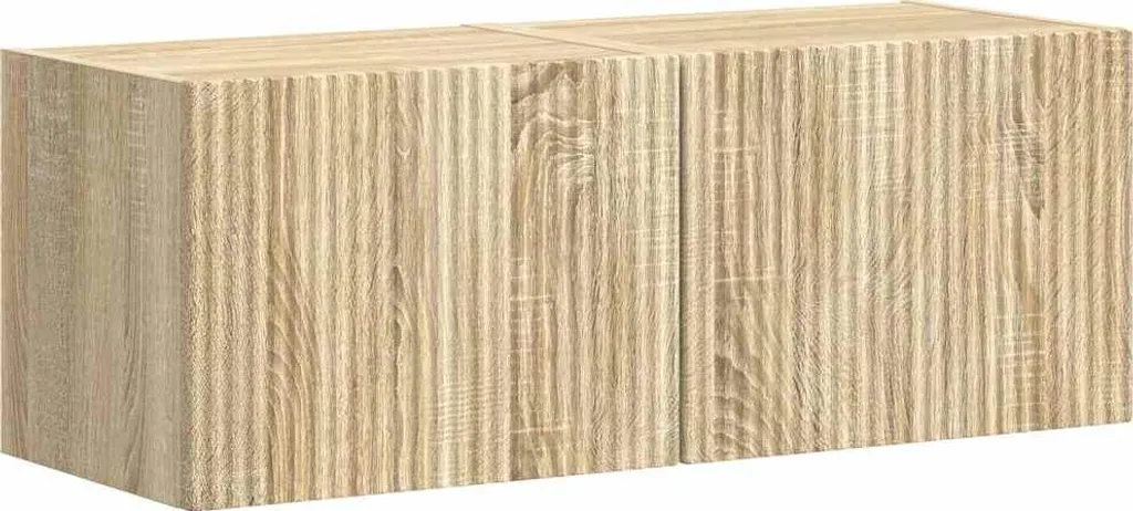 vidaXL Mobile TV a parete 2 pezzi Sonoma 60 x 31 x 29,5 cm in legno