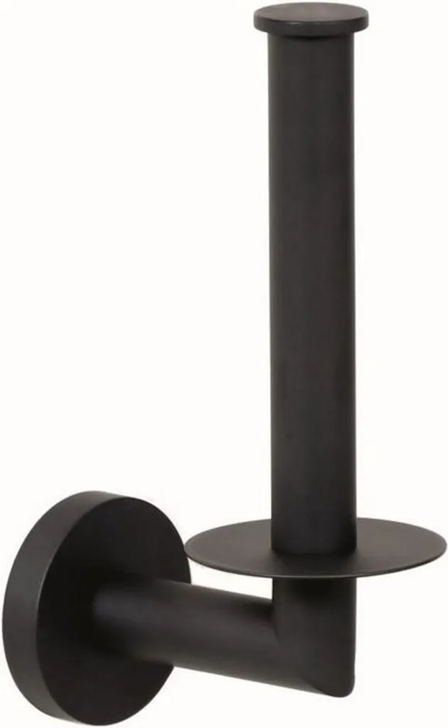 Réserve de Papier Toilette Varuna Noir Mat pour Salle de Bain Chic