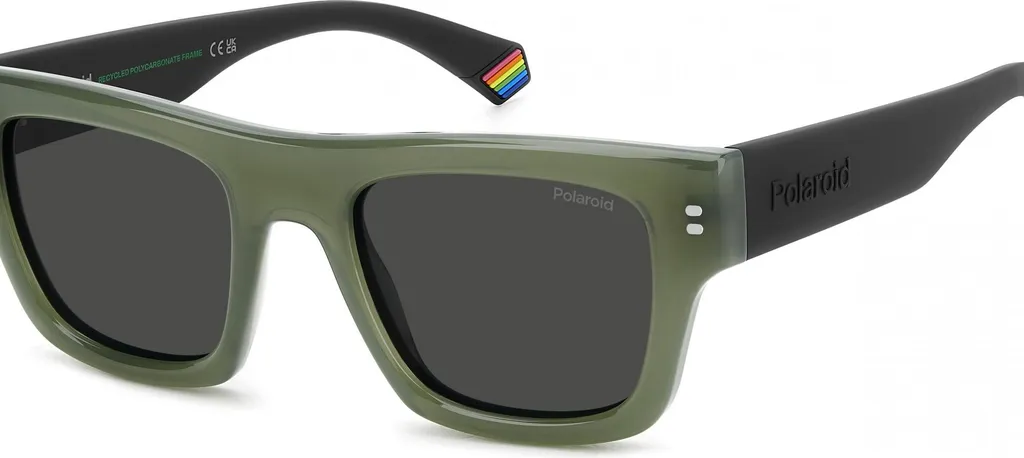 Lunettes de soleil Homme Polarisées Polaroid PLD 6238/S/X Vert et Gris