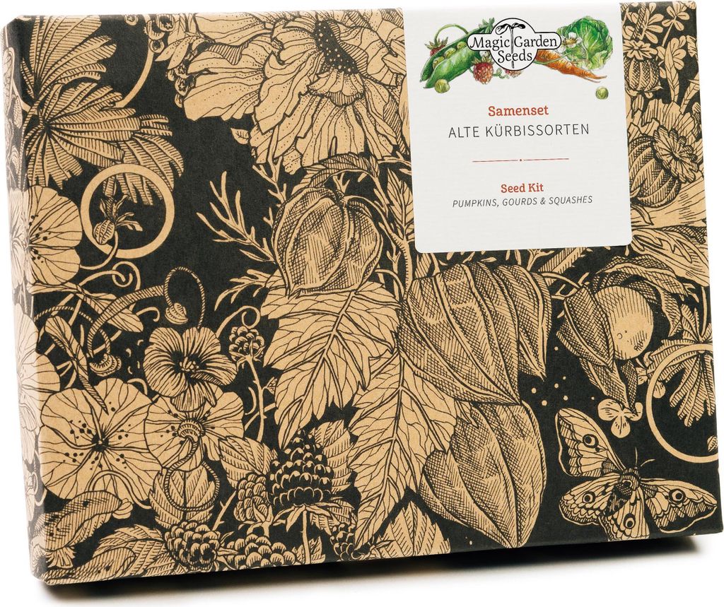 Alte Kürbissorten - Samen-Geschenkset mit 5 wohlschmeckenden & dekorativen Sorten