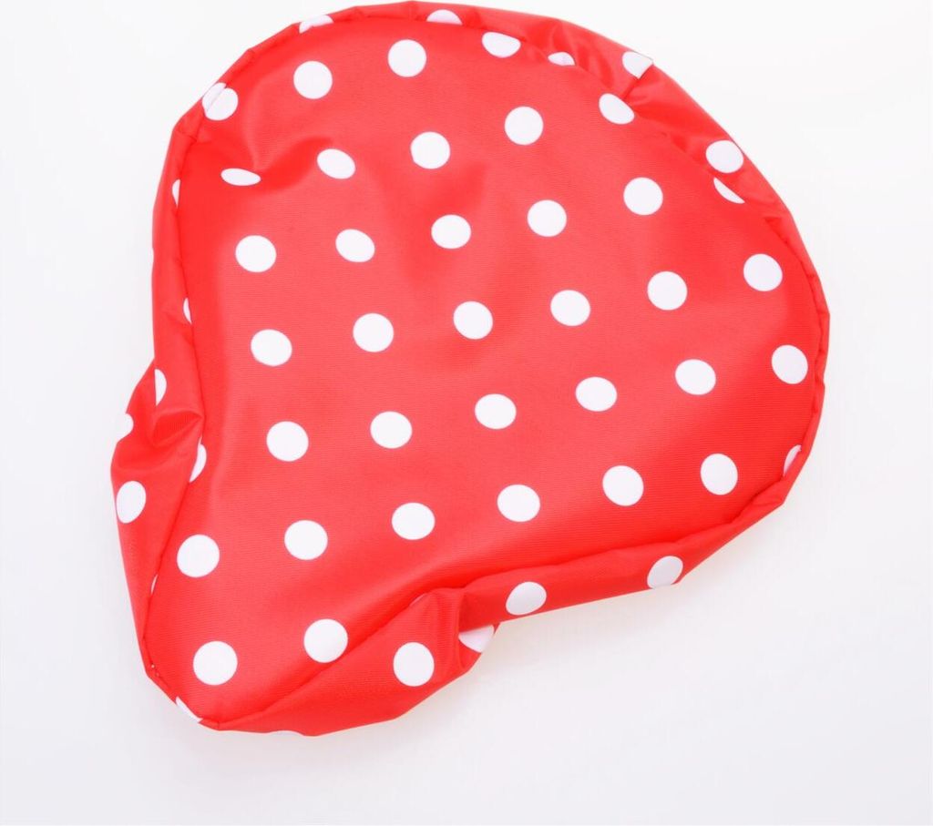 Filmer 47.014 Fahrrad Satteldecke Dotty rot mit weißen Produktbild 