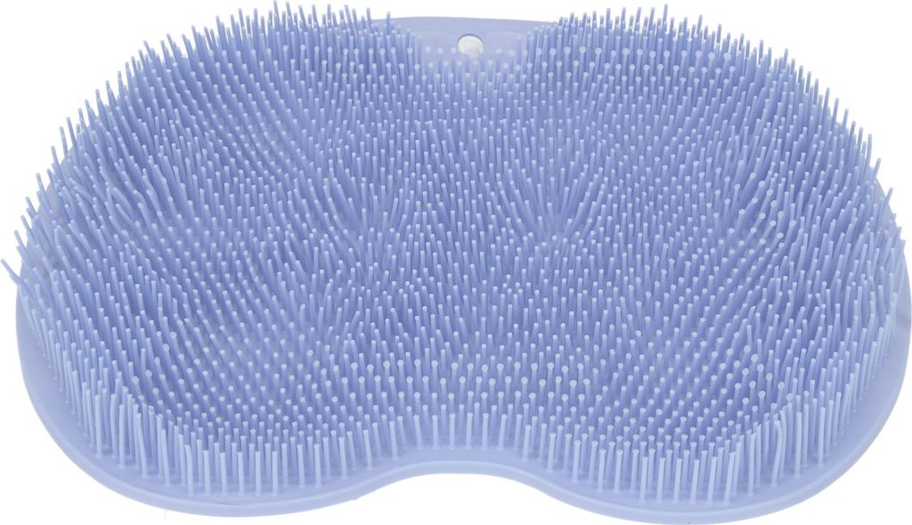 Universelle, multifunktionale Duschbürste mit rutschfestem Saugnapf, weicher, flexibler Fuß- und Körperschrubber für das Badezimmer, Blau