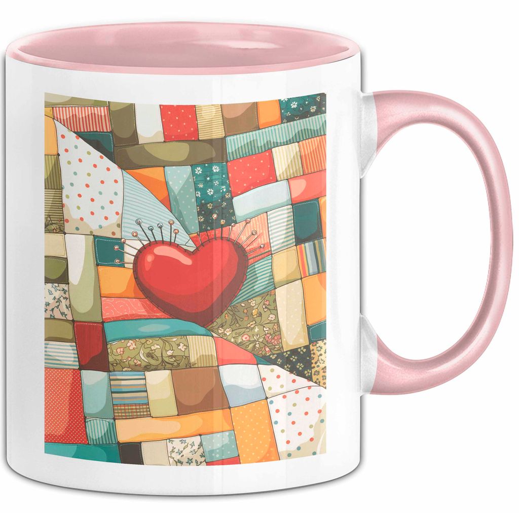 Quilter Tasse Geschenk Lustige Geschenkidee Spruch Für Patchwork Fans (Rosa)