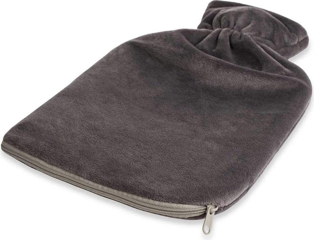 Kruik 18 Liter Premium Superweiche Koreanische Fleece-Hülle mit Reißverschluss und zusätzlicher Fütterung - Grau - BS1970:2012