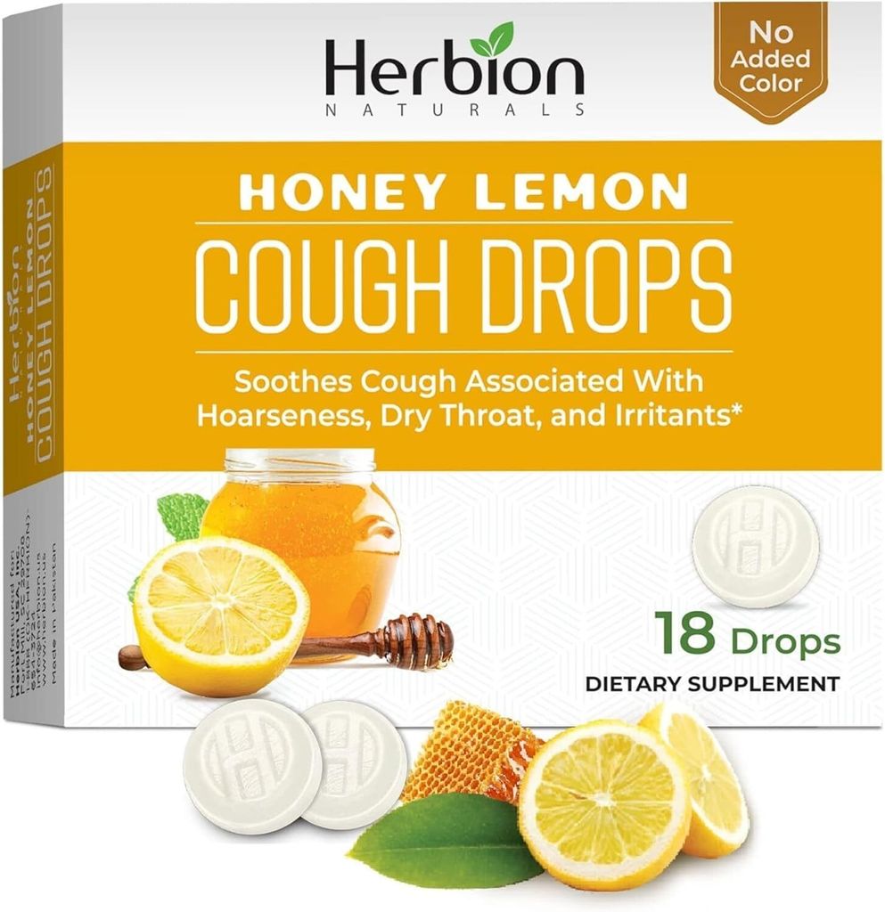 Herbion Naturals, kapky proti kašli s medem a citronem, 18 Obrázek produktu 