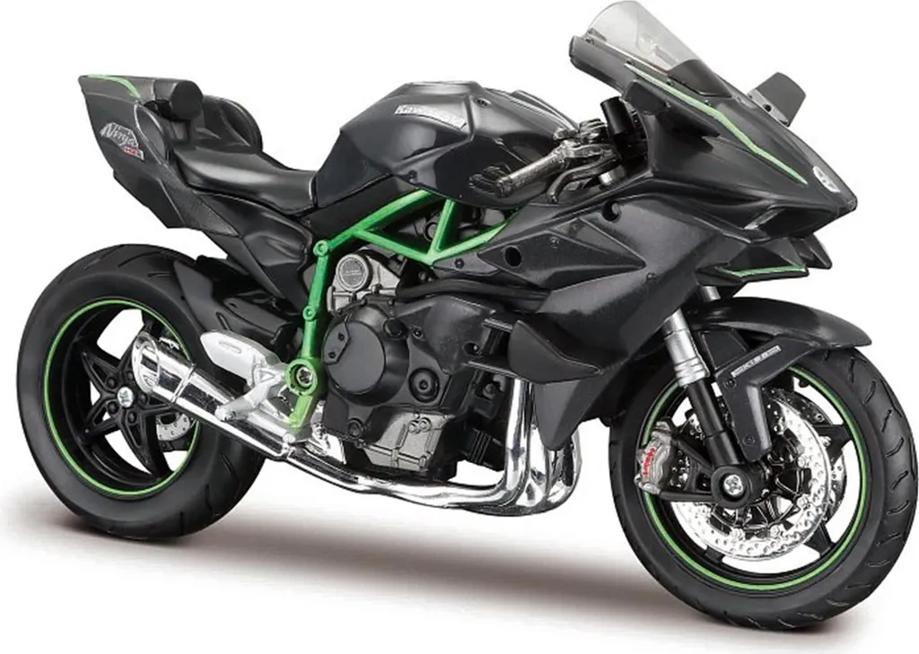 Maisto 1:12 Kawasaki Ninja H2R - Moto Miniature de Collection Noire