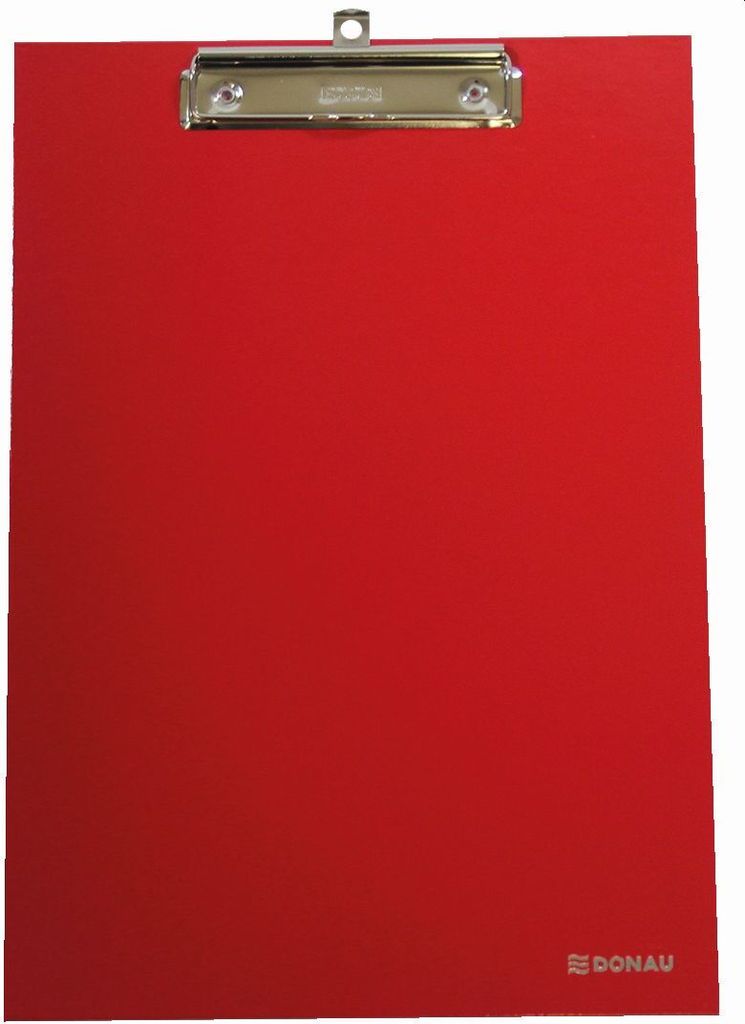 DONAU 3708100-04 Klemmbrett Life, A4, 24x34cm, rot