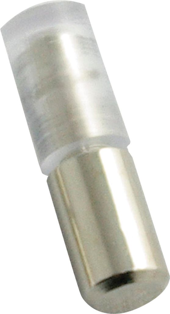 Glasbodenträger Claudia zum Stecken, Bohr ø 5 mm, Stahl vernickelt