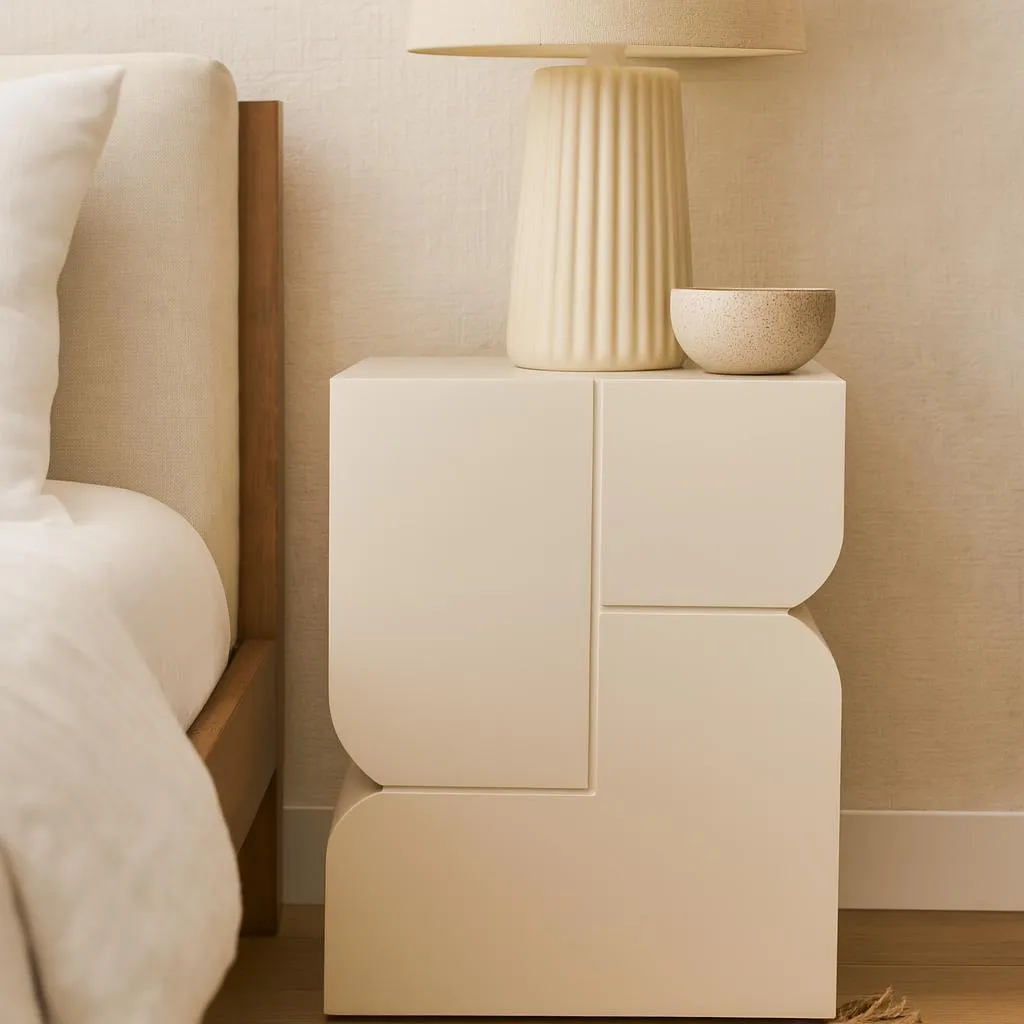 Table HUE compacte 42,5 cm en MDF, design minimaliste et robuste