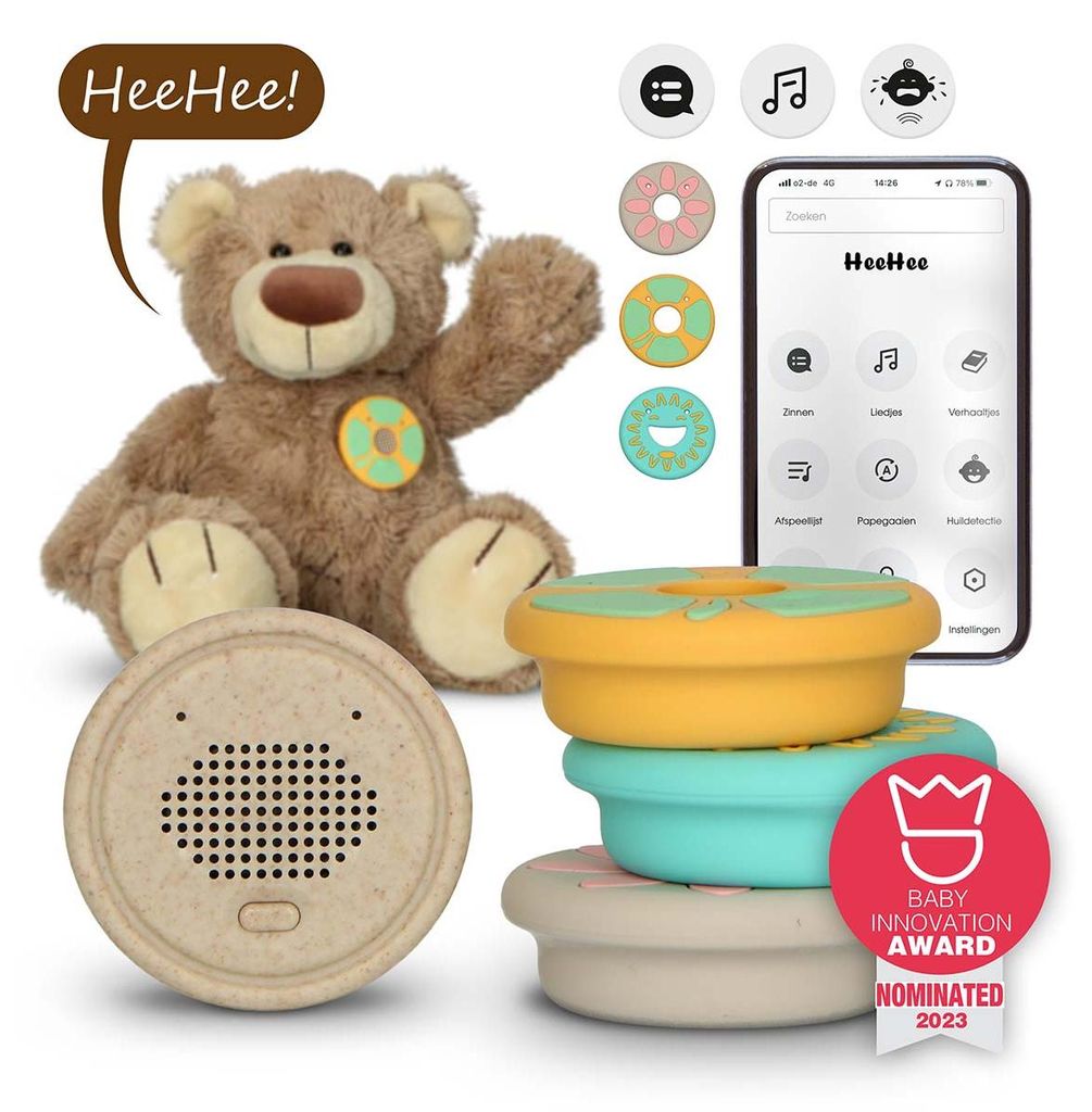 Alecto Baby HeeHee - Sprachknopf, macht Ihr Kuscheltier zum Produktbild 