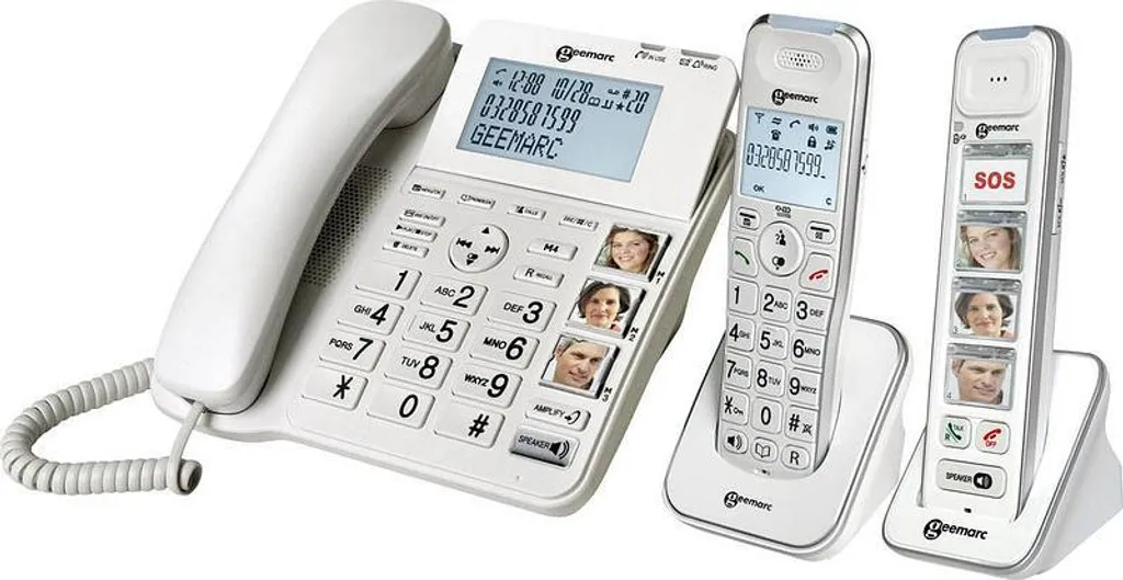 Téléphone Senior Amplifié Geemarc AmpliDECT Combi 295 avec Répondeur