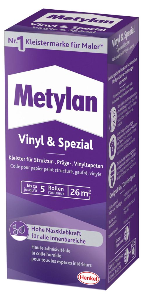 Metylan Vinyl und Spezial, Tapetenkleister für Struktur-, Produktbild 