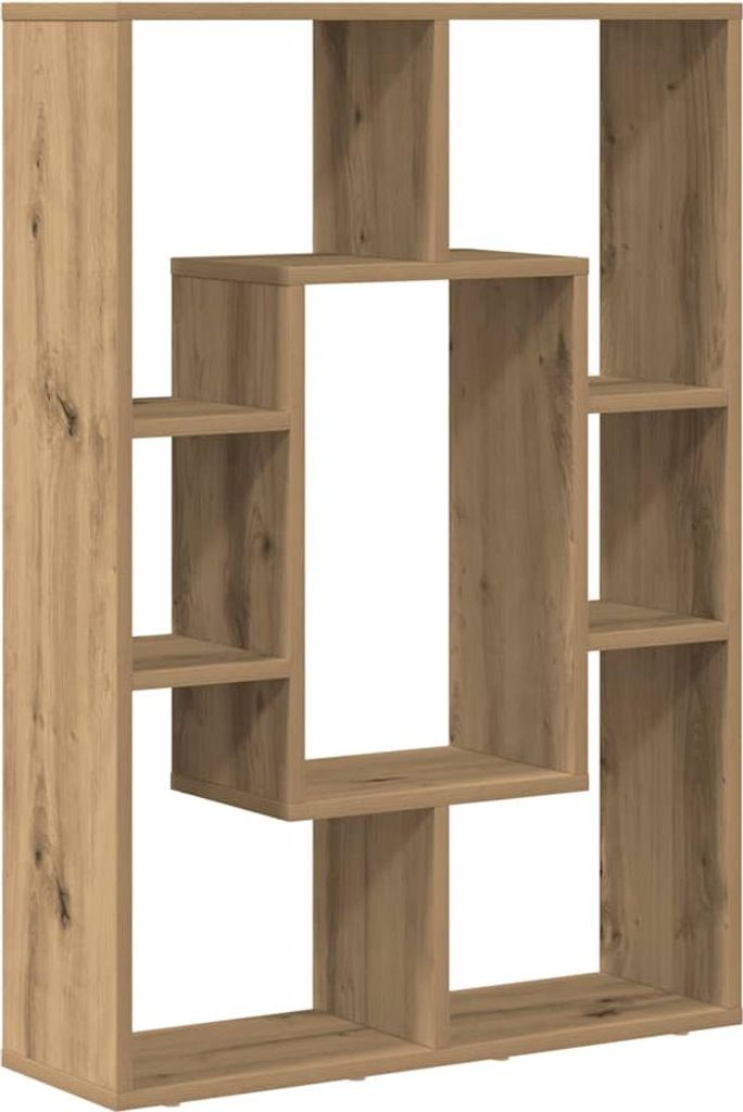 vidaXL Libreria Artisan in rovere 63x20x90 cm materiale a Immagine del prodotto 