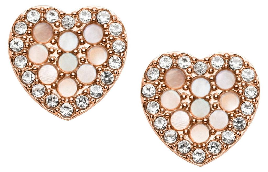 Dámské náušnice Mosaic Heart Stud Earrings by Fossil z Obrázek produktu 