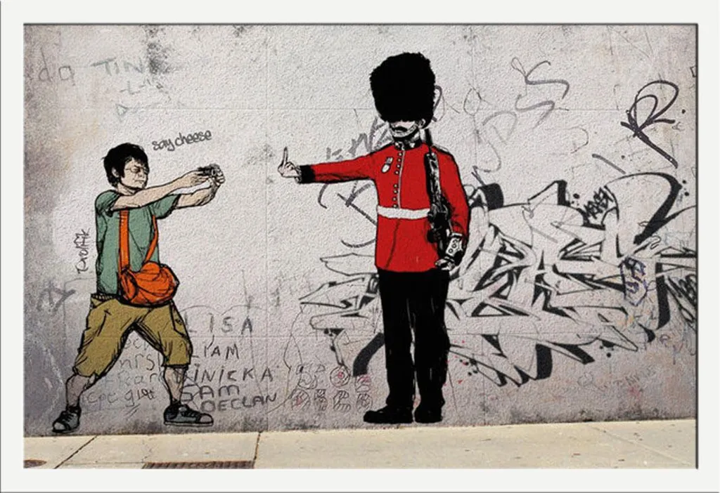 Affiche Murale Royal Guard sous Cadre Blanc Shinsuke en MDF et Acrylique