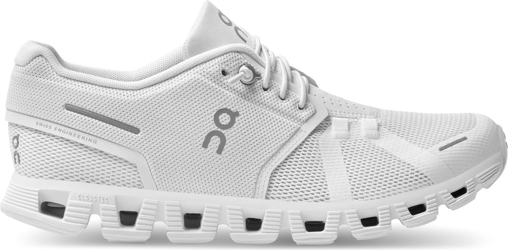 ON Running Cloud 5 - Damen Sneakers Sport Schuhe All-White Produktbild 