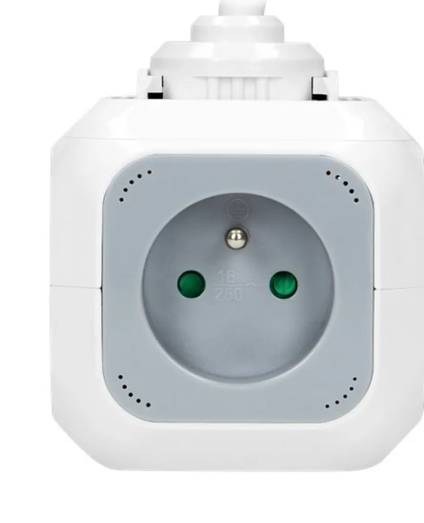 Cubo Multipresa Design ORNO OR-AE-13144 con USB 2.1A e Cavo 1.4m - 6