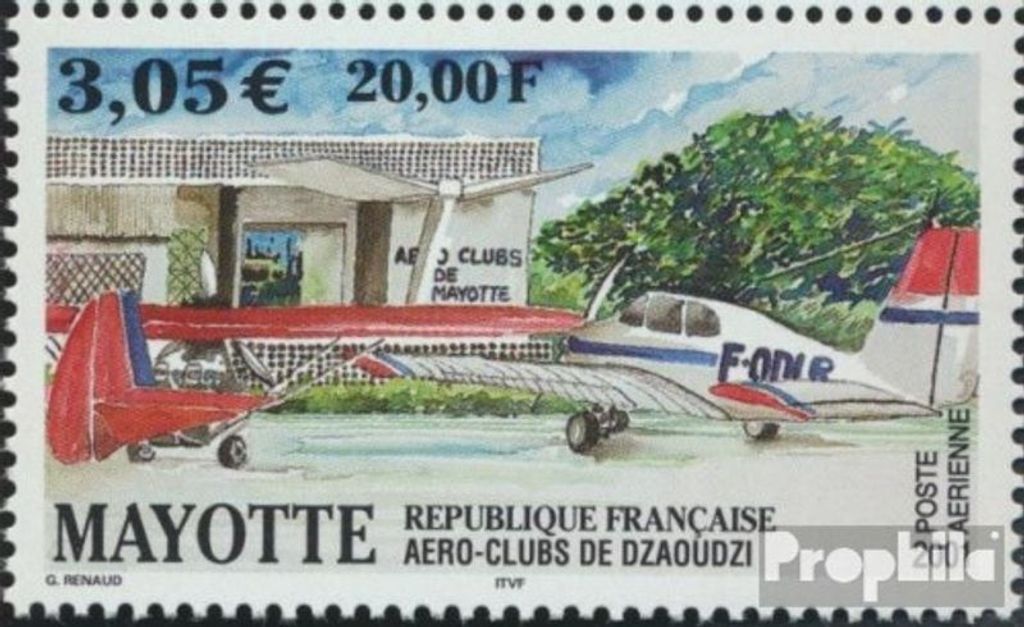 Briefmarken Mayotte 2001 Mi 104 (kompl.Ausg.) postfrisch Aero-Clubs