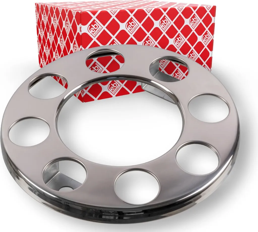 Enjoliveur de Roues pour Essieu de Remorque et Camion en Inox 366mm x 188mm