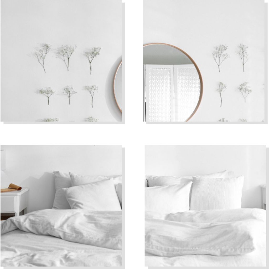 MISOU Klebespiegel 4 Stücke 20x20cm Türspiegel hängend Selbstklebender Spiegel Wandspiegel Quadrat Rechteck