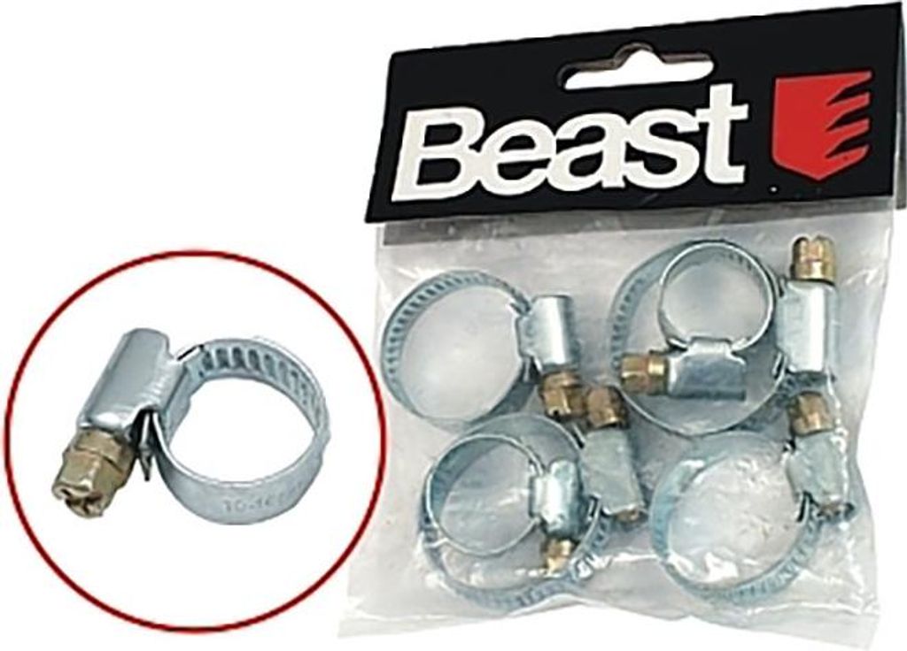 Schlauchschellen Set 6-tlg. 10-16mm, 16-25mm, 20-32mm Produktbild 