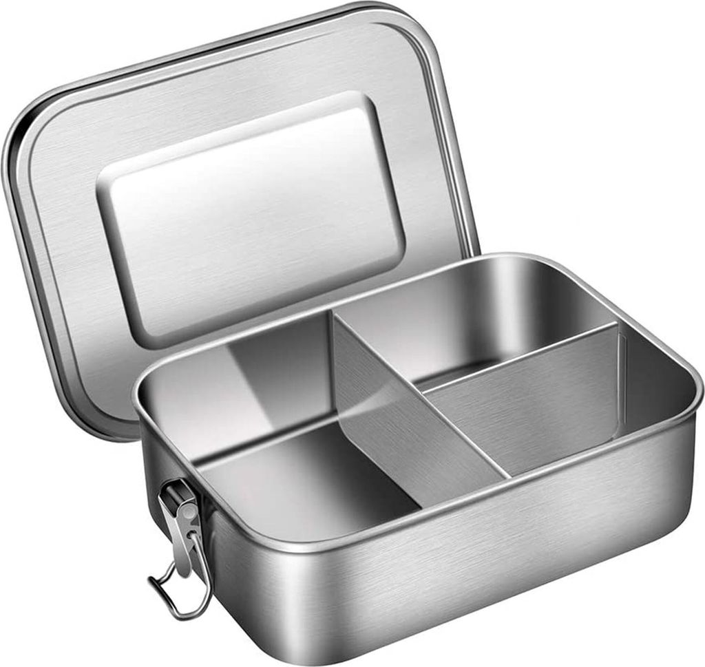 Edelstahl Bento Lunch Box, 1200ml Bento Brotdose für Kinder Produktbild 