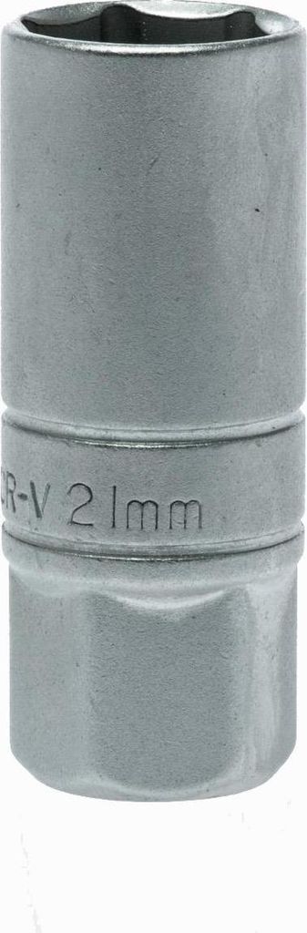 Zündkerzen-Steckschlüsseleinsatz mit 1/2" Griff 21 mm