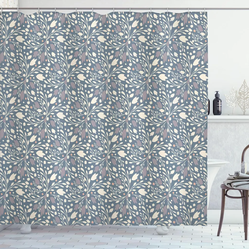 Tenda Doccia ABAKUHAUS Organic Design 175x180 - Waterproof & Chic