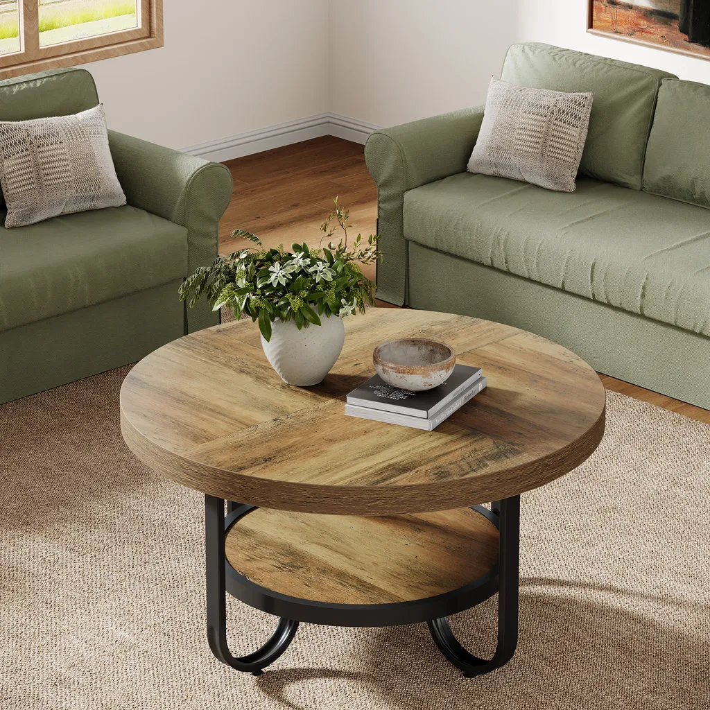 Table Basse Stable et Spacieuse 79cm pour Ranger vos Objets du Quotidien - 7