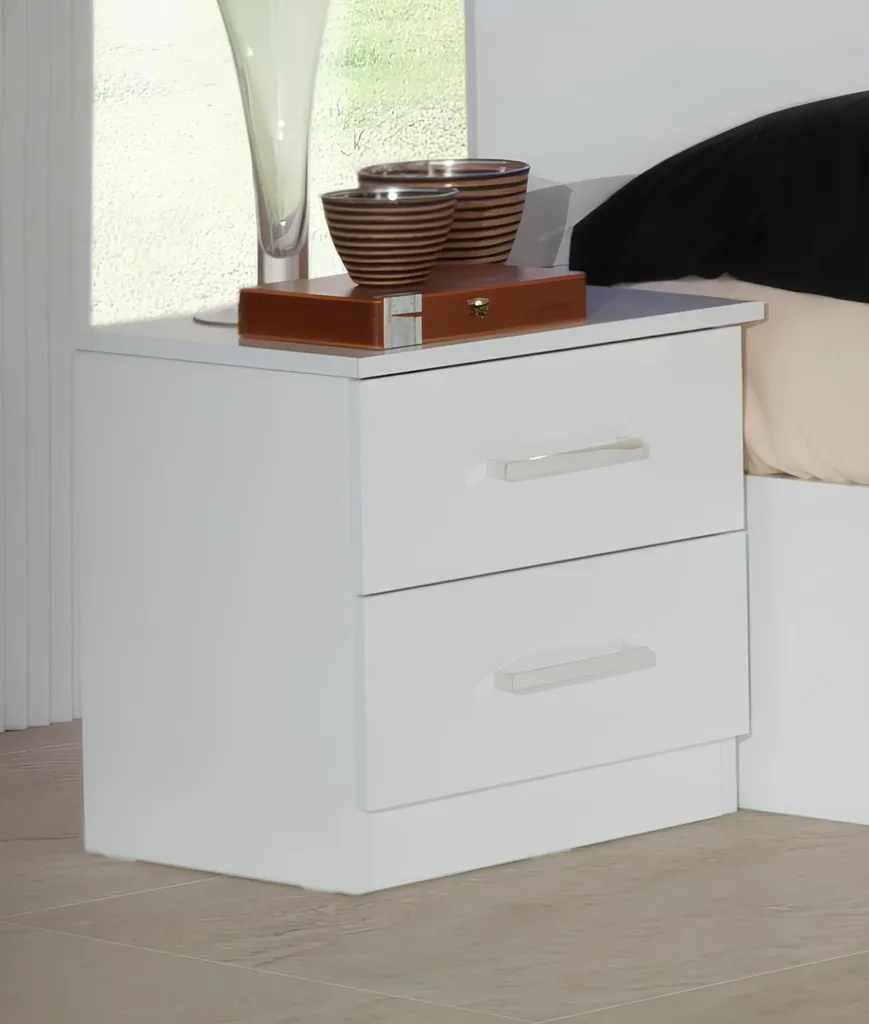 Set de 2 tables de chevet bois pour chambre moderne - Consoles de nuit 2x