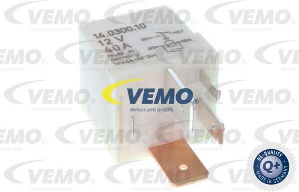 VEMO V15-71-0004 Relais, Kühlerlüfter Nachlauf OE 357911253 kompatibel mit A3 8L, Alhambra, Arosa, Cordoba, Ibiza, Inca, Leon, Toledo, Fabia, Oct...