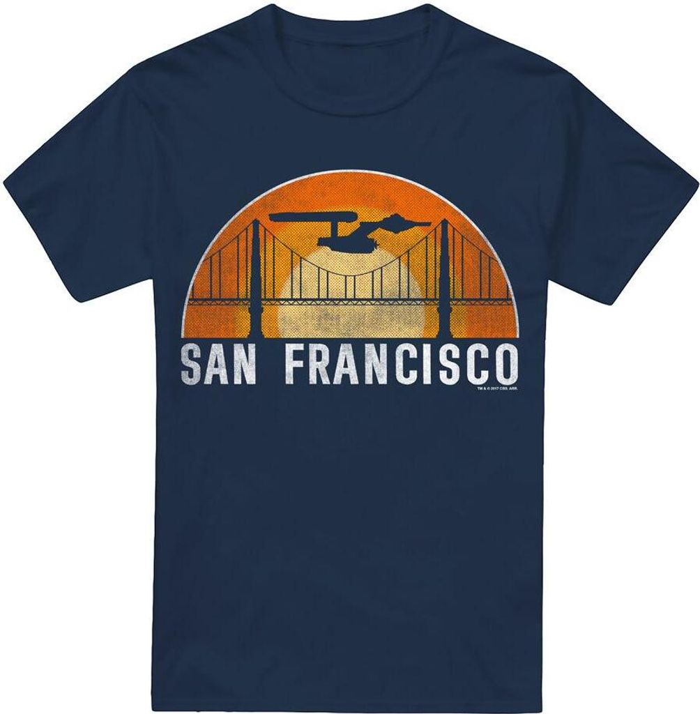 Star Trek - "San Francisco Trek" T-Shirt für Herren TV5560 (L) (Marineblau)