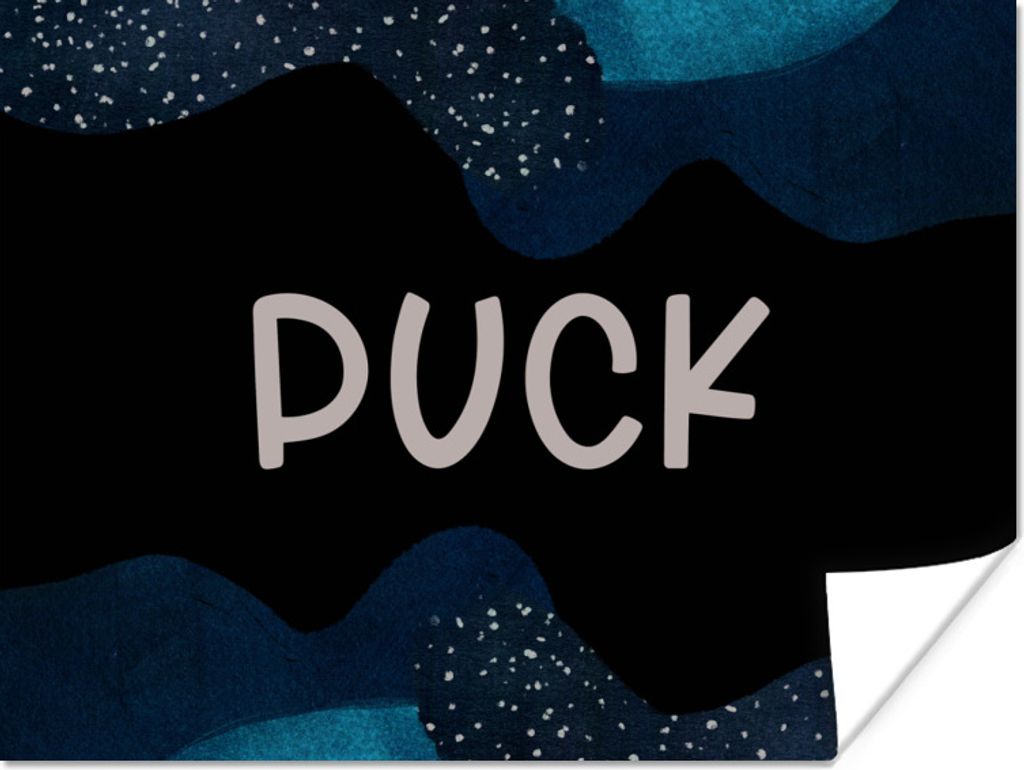 MuchoWow Poster Puck - Pastell - Mädchen 120x90 cm - Wandbild