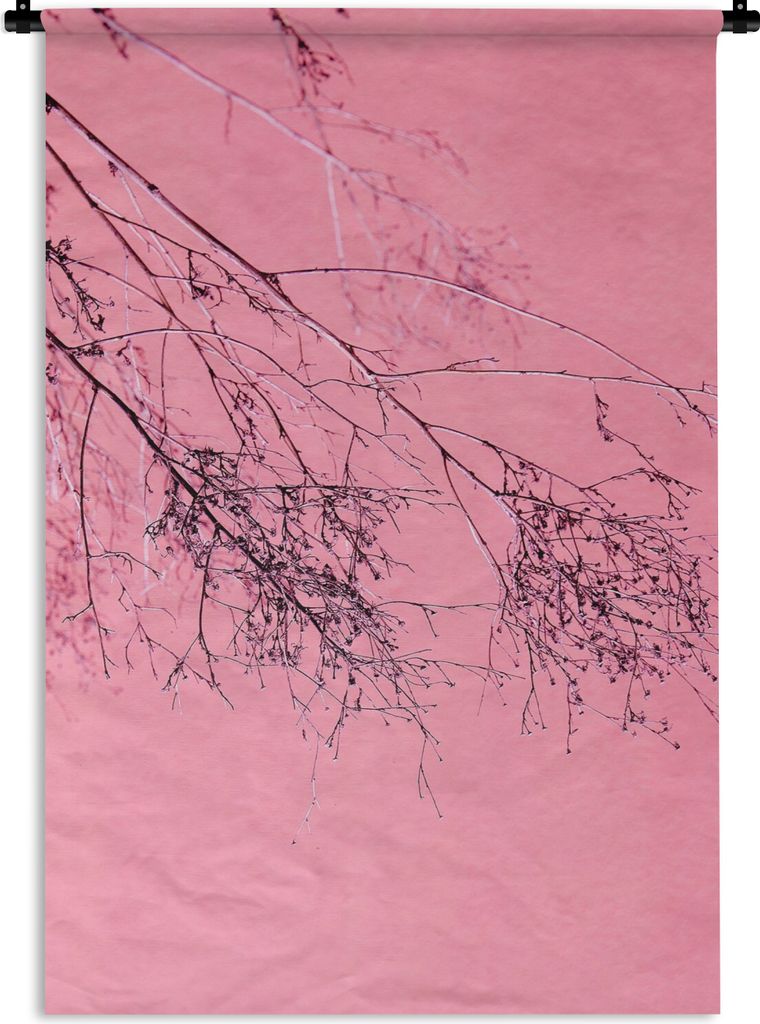 MuchoWow Wandteppich Wandbehang Blumen - Zweige - Sommer 60x90 cm Tapisserie Dekoration Wandtuch - Foto-Teppich - Abwaschbar