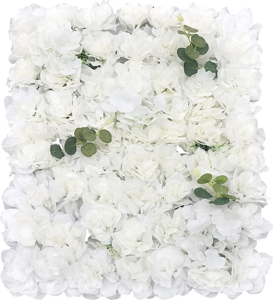 Mur de Fleurs Artificielles Lot de 12 - Déco Florale Durable sans Entretien