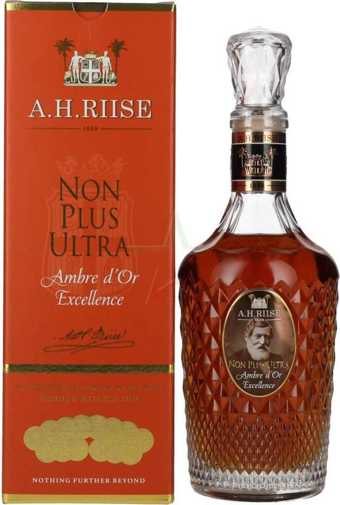 A.H. Riise NON PLUS ULTRA Ambre d'Or 42 %  0,70 lt. Produktbild 