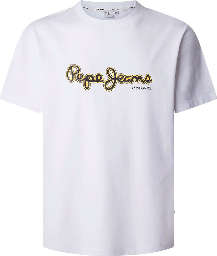 Pepe Jeans Dorian Kurzarm-t-shirt Weiß M Mann Weiß M