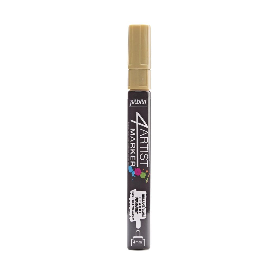 Pebeo 4Artist Ölfarbenmarker, 4 mm, rund, gold