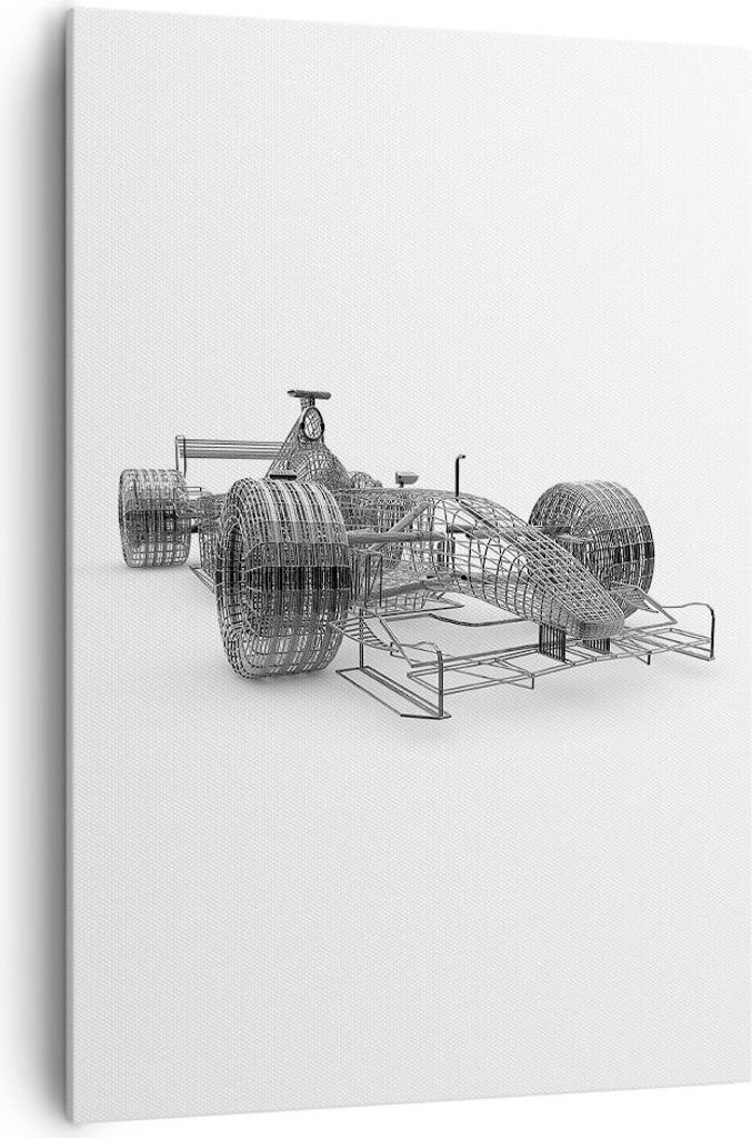 Bild auf Leinwand - Leinwandbild - Einteilig - Grafik Sport Auto Design - 70x100cm - Wand Bild - Wanddeko - Wandbilder - Leinwanddruck - Wanddekora...