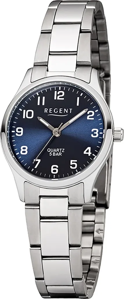 Montre à Quartz Argentée pour Femme Regent en Acier avec Bracelet Chic