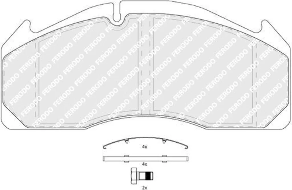 Plaquettes de frein FERODO FCV1388B pour VOLVO 9700 - Stop aux Sifflements