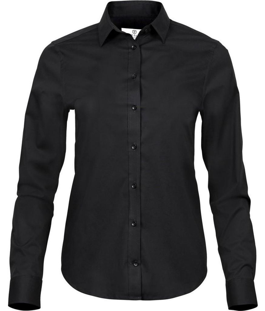 Tee Jays - "Luxury" Hemd für Damen FK893 (XS) (Schwarz)