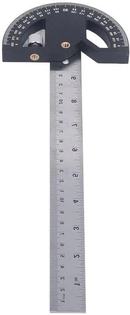 Équerre ABS massif haute précision 30 cm avec fonction compas intégré