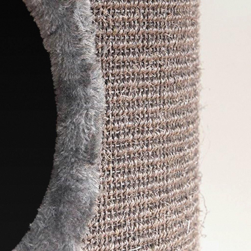 Kratzbaum Filou in grau I 60 x 50 x 240 – 260 cm I Deckenhoch I mit 9 cm Sisalstämmen I Stabiler Stand für jedes Katzenabenteuer