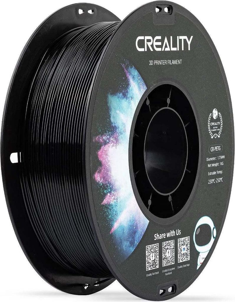 Creality Filament Creality CR-PETG 1KG 1.75mm, Schwarz Produktbild 1
